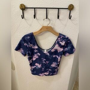 Lululemon tie dye crop top
